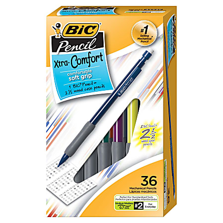 BIC Xtra Comfort Mechanical Pencils Medium Point 0.7 mm 2 Medium