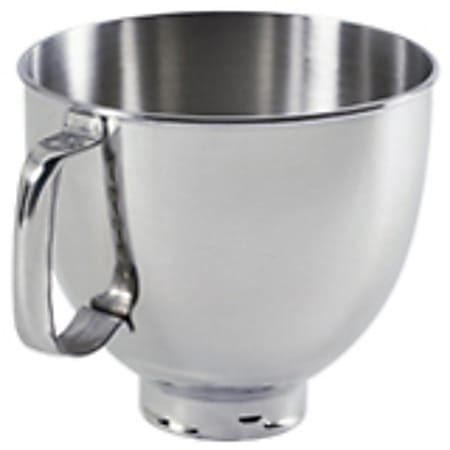 KitchenAid K5THSBP Polished Replacement Bowl with Handle - 5 quart Bowl - Stainless Steel