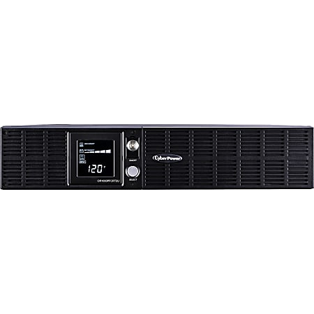 CyberPower OR1000PFCRT2U PFC Sinewave UPS Systems - 1000VA/700W, 120 VAC, NEMA 5-15P, 2U, Rack / Tower, Sine Wave, 8 Outlets, LCD, PowerPanel® Business, $300000 CEG, 3YR Warranty