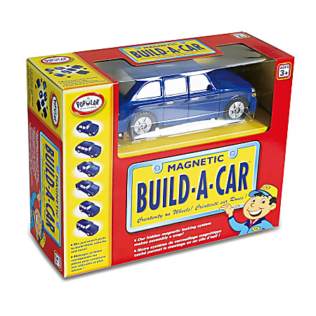 Popular Playthings Build-A-Car, Blue