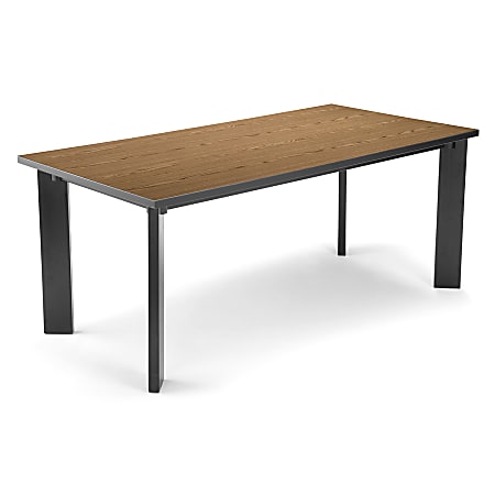 OFM Multi-Use Library Table, 72"W x 36"D, English Oak
