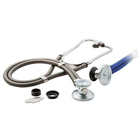 Invacare® Sprague-Rappaport-Type Stethoscope With Accessory Pack, Grey