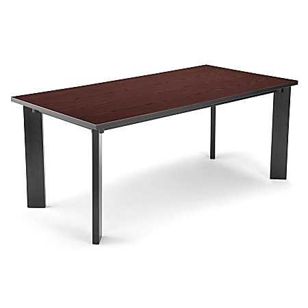 OFM Multi-Use Library Table, 72"W x 36"D, Mahogany