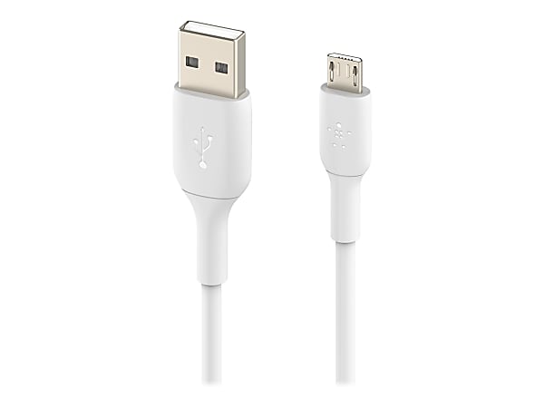 Belkin USB-A to Micro-USB Cable (1m/3.3ft, Black) - 3.30 ft Micro-USB/USB-A Data Transfer Cable - First End: 1x USB Type A - CAB005BT1MWH