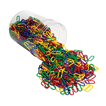Learning Resources® Link 'N' Learn® Links In A Bucket, 5 13/16"H x 5 13/16"W x 6"D Assorted Colors, Grades Pre-K - 2