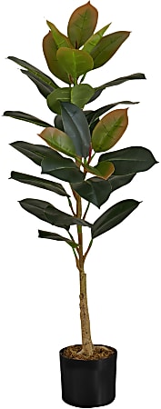 Monarch Specialties Lachlan 39-1/2”H Artificial Plant With Pot, 39-1/2”H x 17-3/4”W x 15-3/4"D, Green