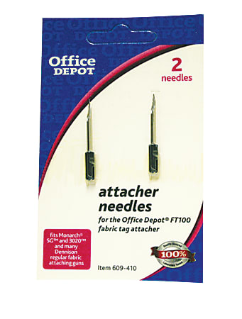 $12.59 Office Depot Brand Tag Attacher Replacement Needles Pack Of 2-27012 