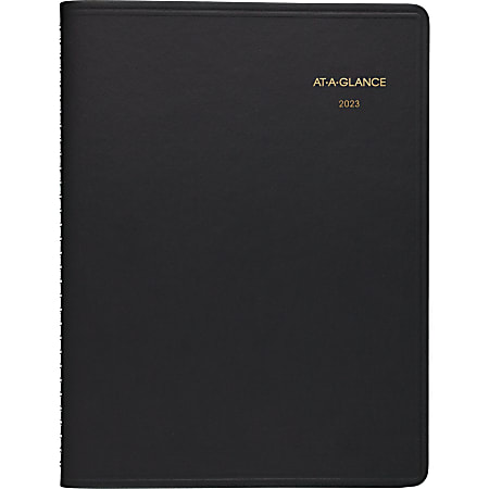 2023-2024 AT-A-GLANCE RY Monthly Planner, Black, Large, 9" x 11"