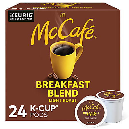 McCafe® Single-Serve Coffee K-Cup® Pods, Breakfast Blend, Carton