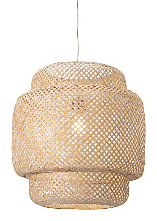 Zuo Modern Finch Ceiling Lamp, 18-9/10"W, Natural
