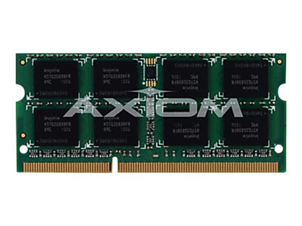 Axiom 4GB DDR3-1333 SODIMM for Apple # MB1333/4G-AX - 4 GB (1 x 4 GB) - DDR3 SDRAM - 1333 MHz DDR3-1333/PC3-10600 - Non-ECC - Unbuffered - 204-pin - SoDIMM