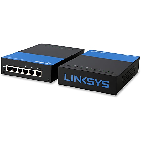 Linksys Business Gigabit VPN Router - 5 Ports - 4 RJ-45 Port(s) - Gigabit Ethernet - Desktop - 1 Year