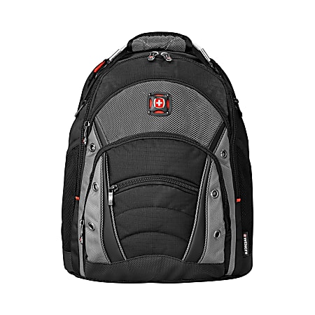 Wenger® Synergy Laptop Backpack, Black/Gray