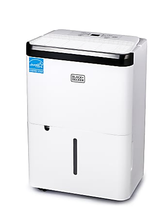 Black+Decker 1000 Sq. Ft. Dehumidifier, 15-1/4”H x 11”W x 7-3/4”D
