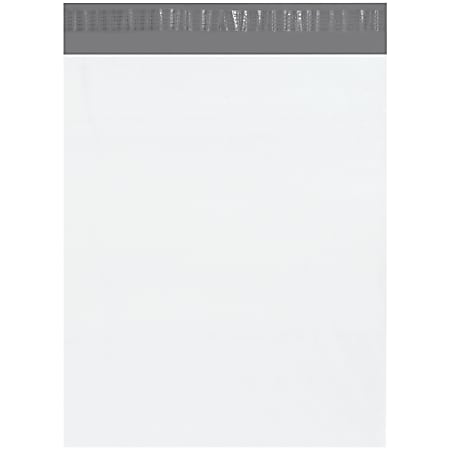 Office Depot® Brand 24" x 36" Poly Mailers With Tear Strips, White, Case Of 200 Mailers