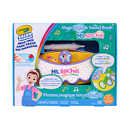 Crayola CW Magic Light Brush w/Sound, Ms. Rachel