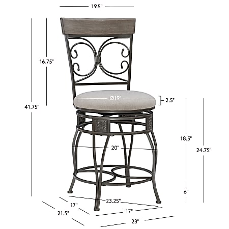 Powell big and tall hotsell counter stool