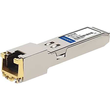 AddOn Cisco SFP-GE-T Compatible TAA Compliant 10/100/1000Base-TX SFP Transceiver (Copper, 100m, RJ-45) - 100% compatible and guaranteed to work