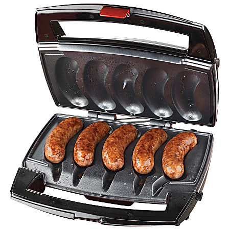 Johnsonville Sizzling Sausage Grill, Black/Stainless