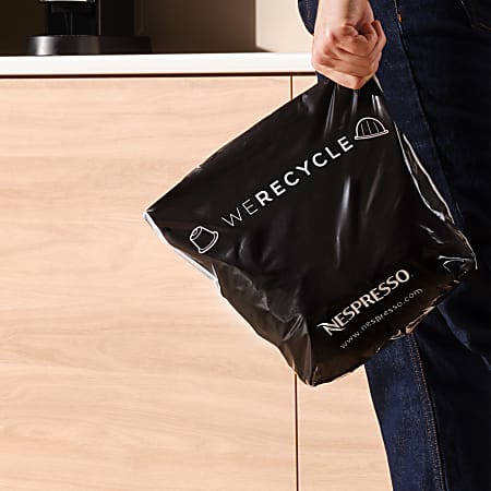 Nespresso Recycling Bag 14 1 2 H x 10 1 2 W x 1 16 D Black