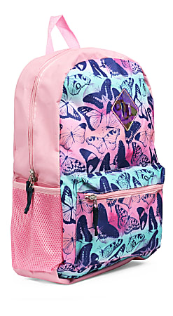 Love2Design Holographic Butterfly 6 Piece Backpack Set Multicolor