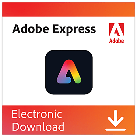 Adobe Express 2025, 1 YR Subscription, Mac & Windows, Download