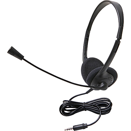 Califone 3065Avt Lightweight Stereo Headset W/Mic 3.5Mm - Stereo - Mini-phone (3.5mm) - Wired - 32 Ohm - 3065AVT