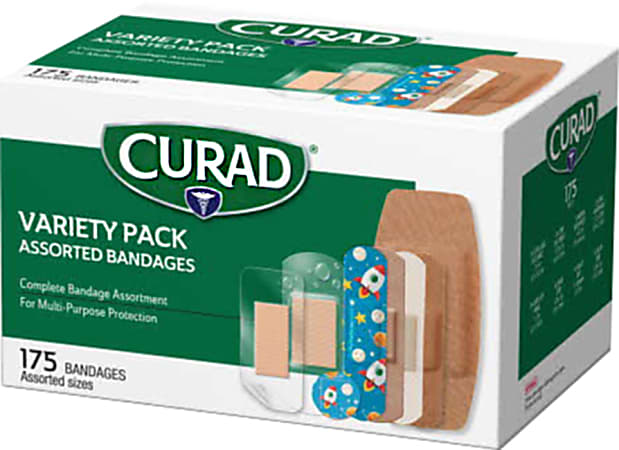 Family Variety Pack Bandages, Assorted Sizes, 175 count