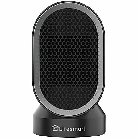 Lifesmart Desktop Select Air Combo Fan/Heater With Built-In UV-LED Light - Ceramic - Electric - 400 W to 600 W - HTFN1283