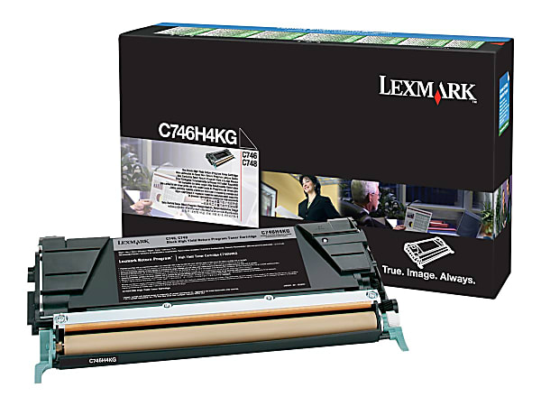 Lexmark C746H4KG High Yield Laser Toner Cartridge, Black