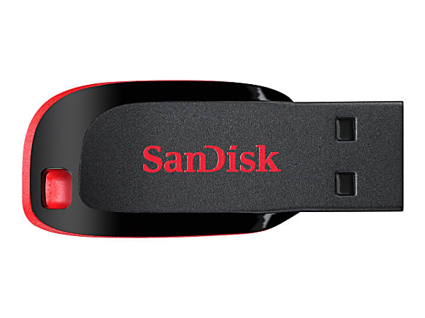 SanDisk Cruzer Glide USB 2.0 Flash Drive 64GB Black - Office Depot