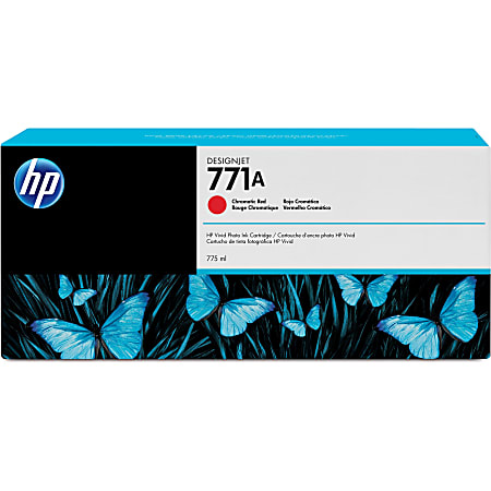 HP 771 High-Yield Chromatic Red Ink Cartridge, CE038A