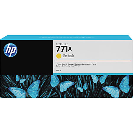 HP 771 High-Yield Yellow Ink Cartridge, CE040A