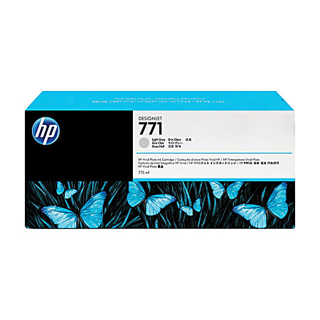 HP 771 High-Yield Light Gray Ink Cartridge, CE044A