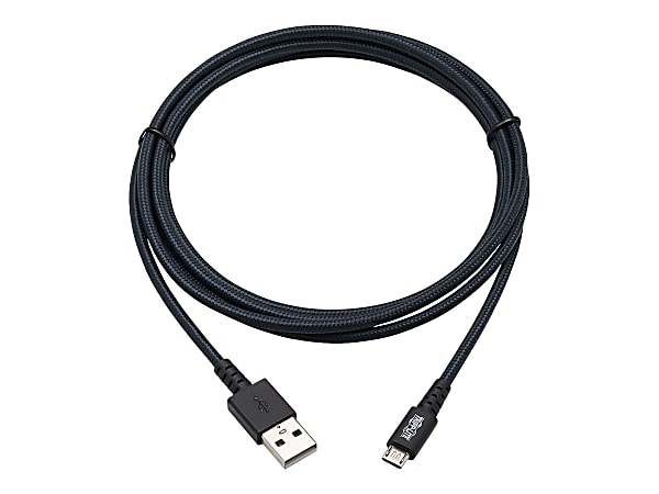 Tripp Lite Heavy Duty USB-A To USB Micro-B Charging Sync Cable, 6", Gray