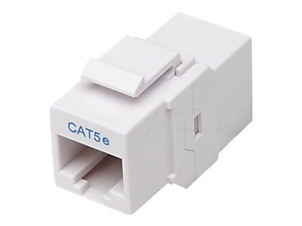 Intellinet Cat5e Inline Coupler - Modular insert (coupling) - CAT 5e - UTP - RJ-45 - white