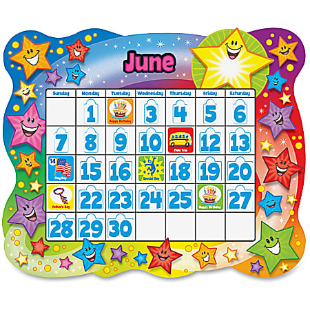 Trend® Bulletin Board Set, Star Calendar