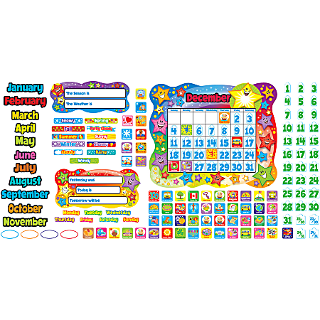 Trend® Bulletin Board Set, Star Calendar