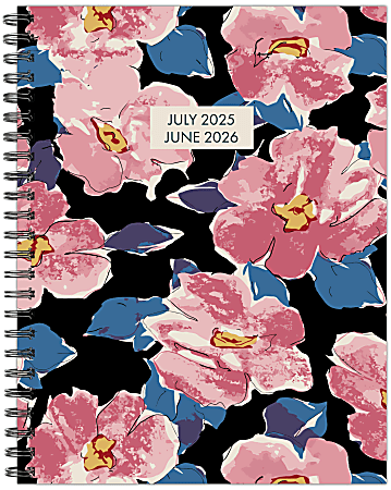 2025-2026 Willow Creek Press Softcover Weekly/Monthly Academic Planner, 8-1/2" x 11”, Pink Florals, July 2025 To June 2026, 54956