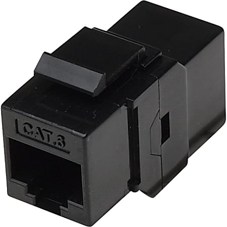 Intellinet Cat6 Inline Coupler, Keystone Type - Network coupler - RJ-45 (F) to RJ-45 (F) - CAT 6 - black