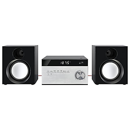 iLive Electronics Home Music System With Bluetooth®, 4.13"H x 7.6"W x 7.1"D
