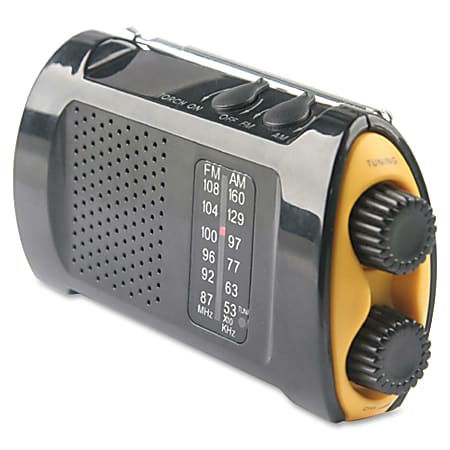 Acme United Portable AM/FM Crank Radio