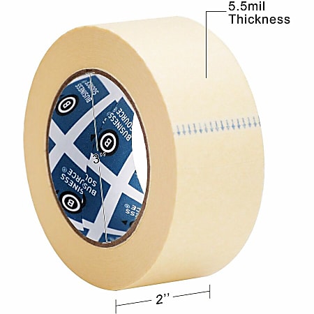 Business Source Utility-purpose Masking Tape - 60 yd Length x 2 Business Source Utility-purpose Masking Tape - 60 yd Length x 2