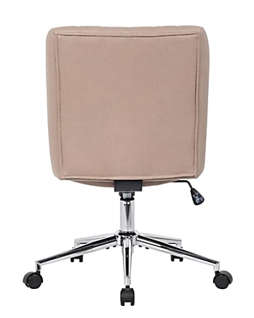 Boss Office Products Vinyl Mid Back Task Chair Tan - Office Depot