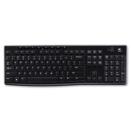 Logitech® K270 Wireless Keyboard, Black, 10459982