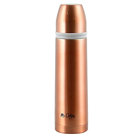 Mr. Coffee Maren Double Wall Thermal Bottle, 17 Oz, Copper