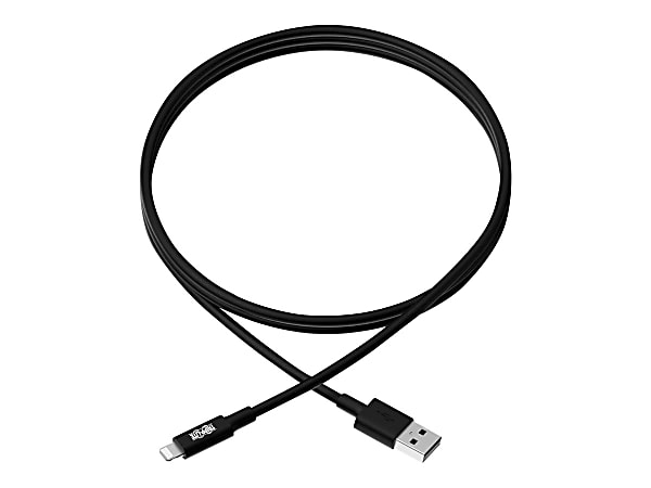 Eaton Tripp Lite Series USB-A to Lightning Sync/Charge Cable (M/M) - MFi Certified, Black, 6 ft. (1.8 m) - Data / power cable - USB male to Lightning male - 6 ft - black
