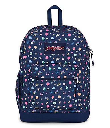 Jansport Cross Town Plus Backpack With 15” Laptop Pocket, Slice Of Fun