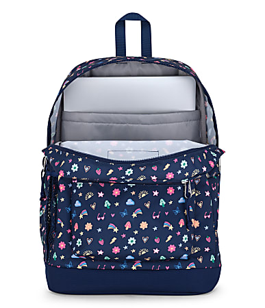 Jansport Cross Town Plus Backpack With 15” Laptop Pocket, Slice Of Fun