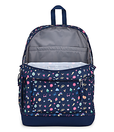 Jansport Cross Town Plus Backpack With 15” Laptop Pocket, Slice Of Fun